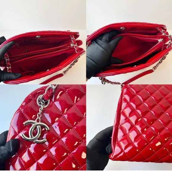Chanel Mademoiselle Red Patent Leather Shoulder Bag - Vintage and EUC! - Picture 17 of 17